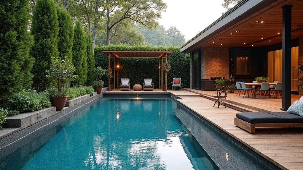 20 Clever Backyard Above Ground Pool Landscape Ideas That Work in Any Yard stylish functional pool patio