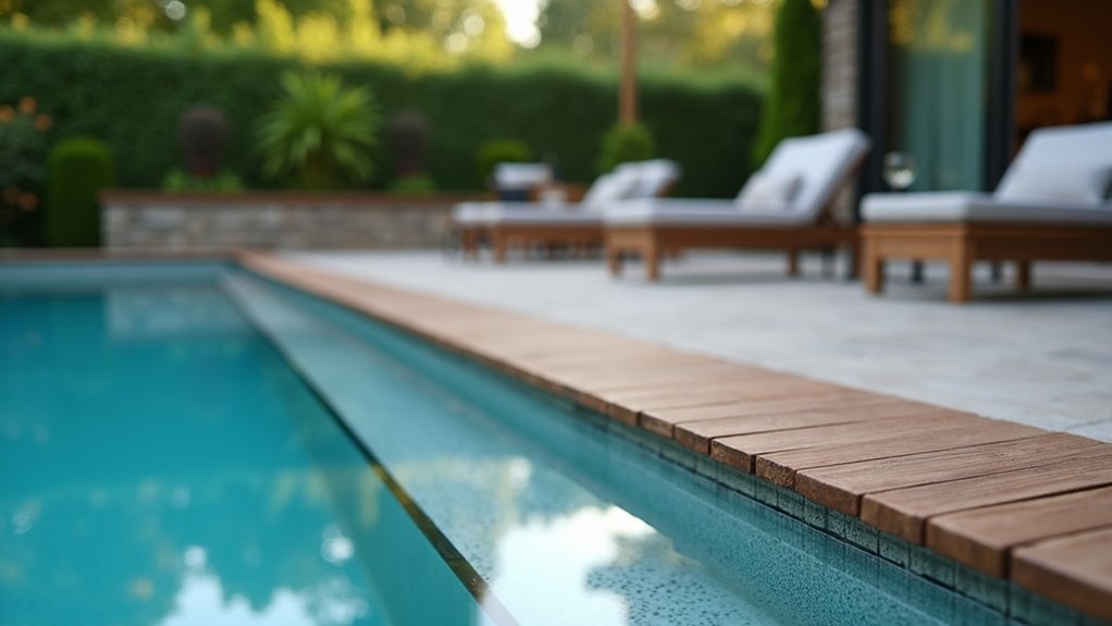 21 Safe and Stylish Pool Deck Railing Ideas to Frame Your View stylish low maintenance composite railings