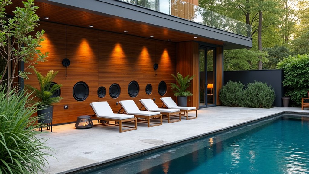 21 Inspiring Pool Deck Makeover Ideas You’ll Want to Try This Summer stylish outdoor music speakers