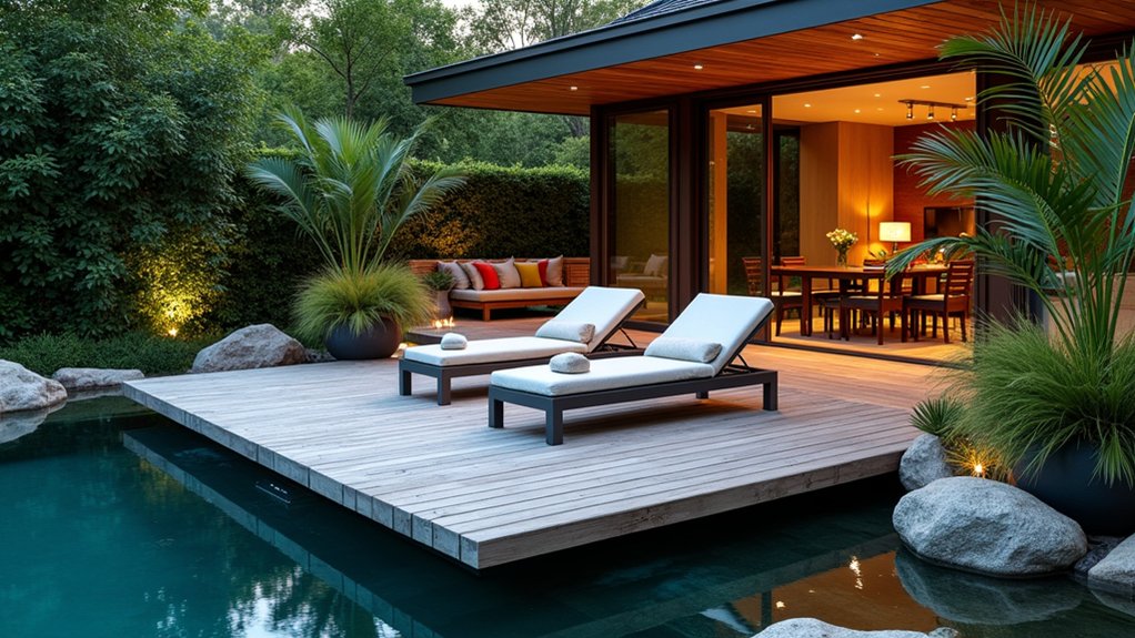 21 Creative Cheap Pool Deck Ideas That Still Shine stylish poolside floating deck
