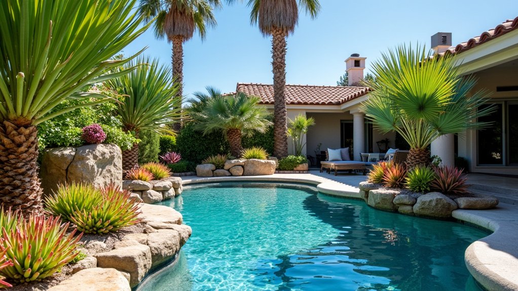 18 Trendy Pool Landscaping With Succulents That Thrive in the Sun succulent ground cover beauty