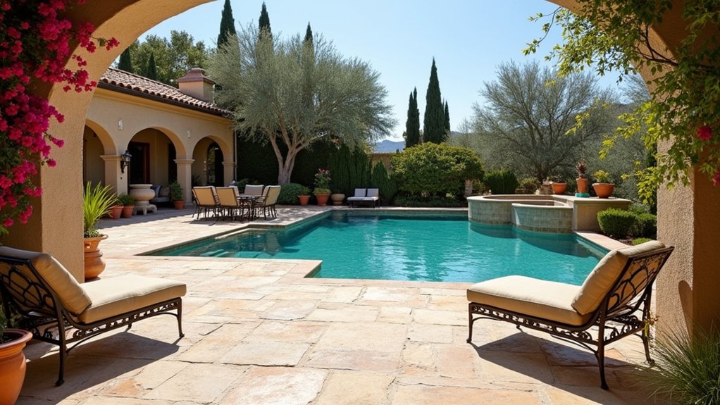 21 Practical Pool Deck Ideas Inground Concrete Designs That Last sun kissed coastal oasis retreat