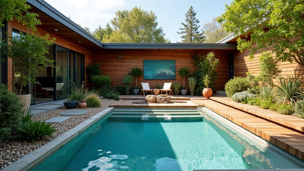 20 Clever Small Backyard Pool Landscaping Ideas That Maximize Space sustainable backyard pool landscaping