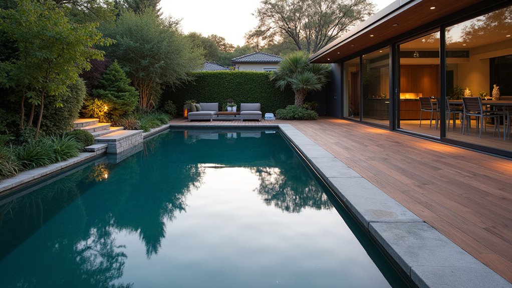 23 Striking Modern Pool Deck Ideas for a Sleek Backyard Finish sustainable luxury pool deck