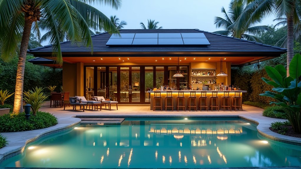 18 Pool Ideas With Bar Features for the Perfect Party Setup sustainable pool bar design