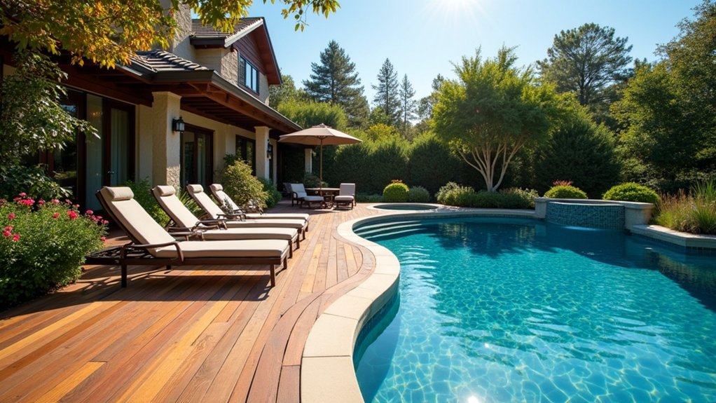 17 Gorgeous Pool Deck Ideas to Upgrade Your Outdoor Space sustainable stylish pool decking