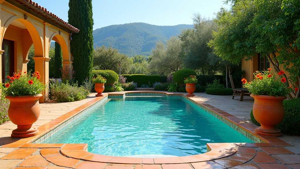 terracotta tiled coastal oasis