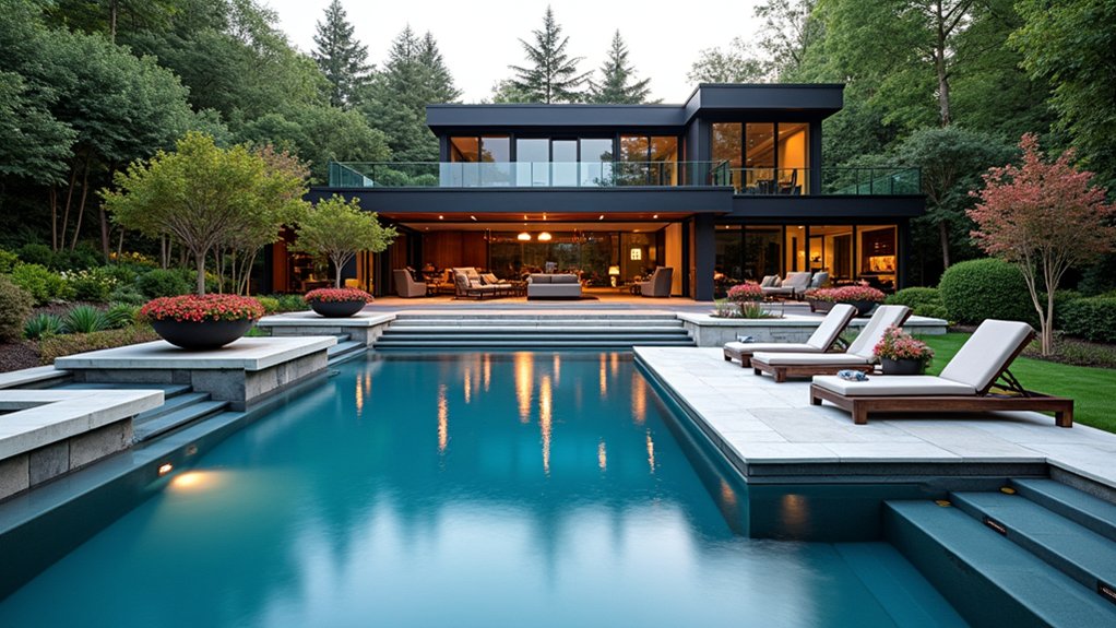 20 Inground Pool Ideas to Elevate Your Outdoor Living tiered oasis for relaxation