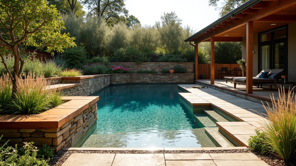 20 Functional Pool Landscaping With Retaining Wall Designs That Add Structure timber walls for landscaping