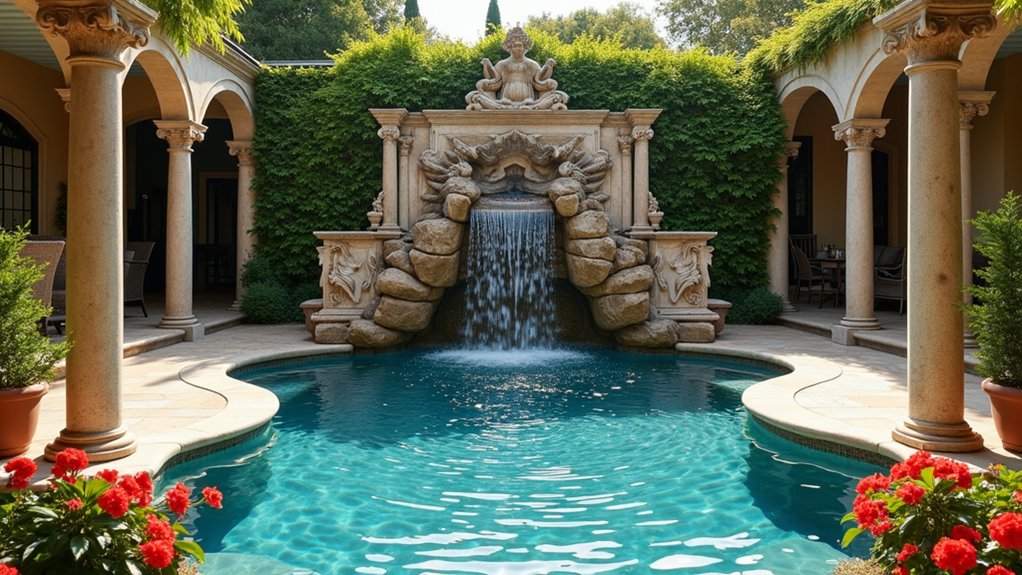 23 Dreamy Pool Ideas With Waterfall Features to Wow Guests timeless elegance and opulence