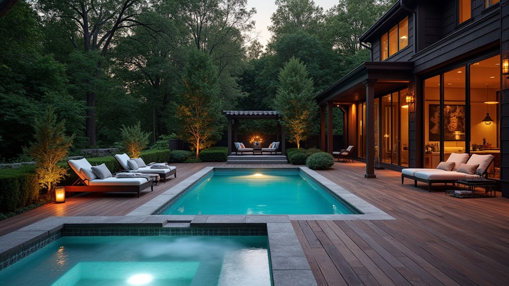 timeless elegance by the pool