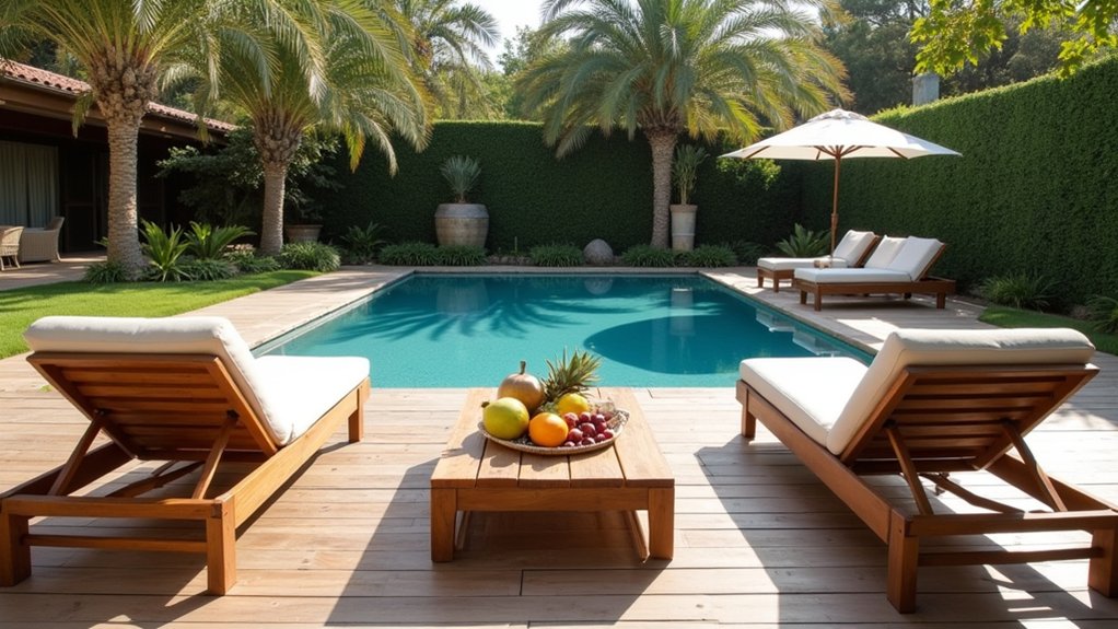 17 Fresh Pool Deck Furniture Ideas to Complete Your Outdoor Setup timeless elegance durable grace