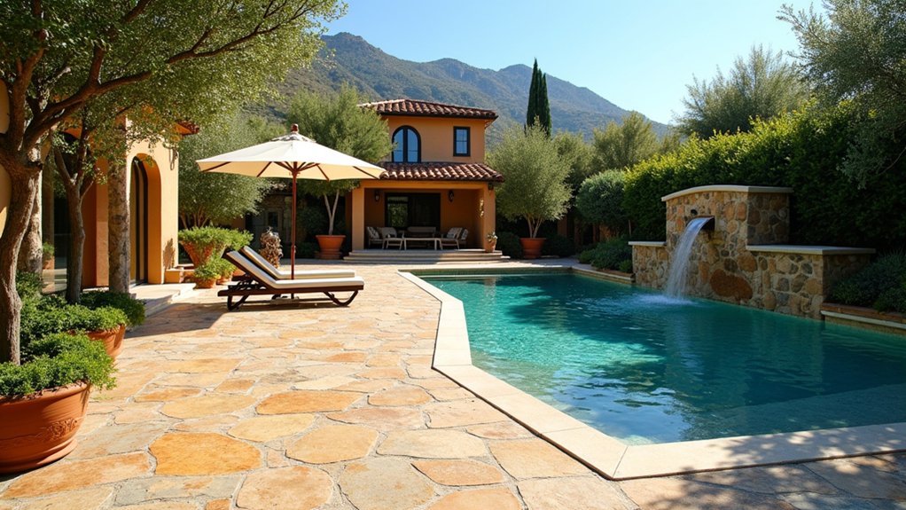 20 Elegant Mediterranean Pool Landscaping Ideas Full of Timeless Charm timeless elegance natural beauty