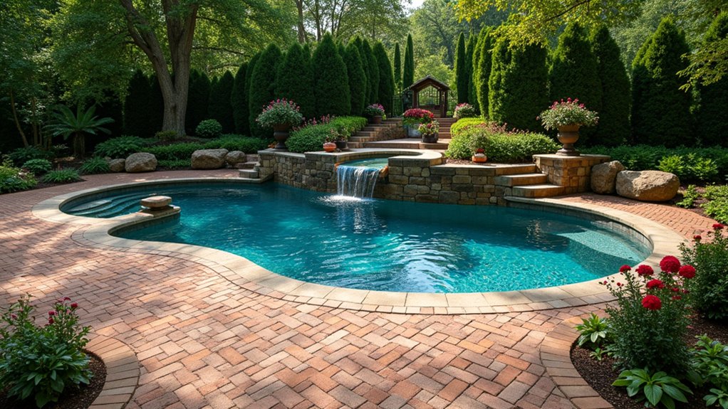 23 Beautiful Pool Deck Ideas Inground Pavers for a Polished Look timeless elegance with durability