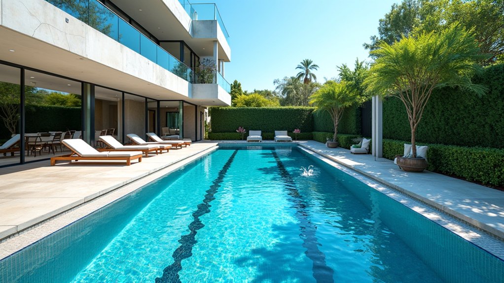 18 Lap Pool Ideas That Combine Fitness With Style timeless mediterranean blue tiles