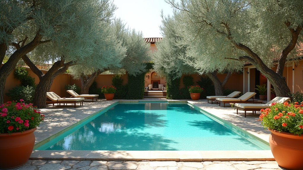 20 Elegant Mediterranean Pool Landscaping Ideas Full of Timeless Charm timeless mediterranean landscape elegance
