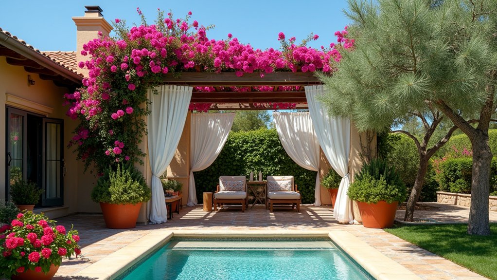 19 Airy Pool Deck Gazebo Ideas That Invite You to Lounge timeless mediterranean poolside charm
