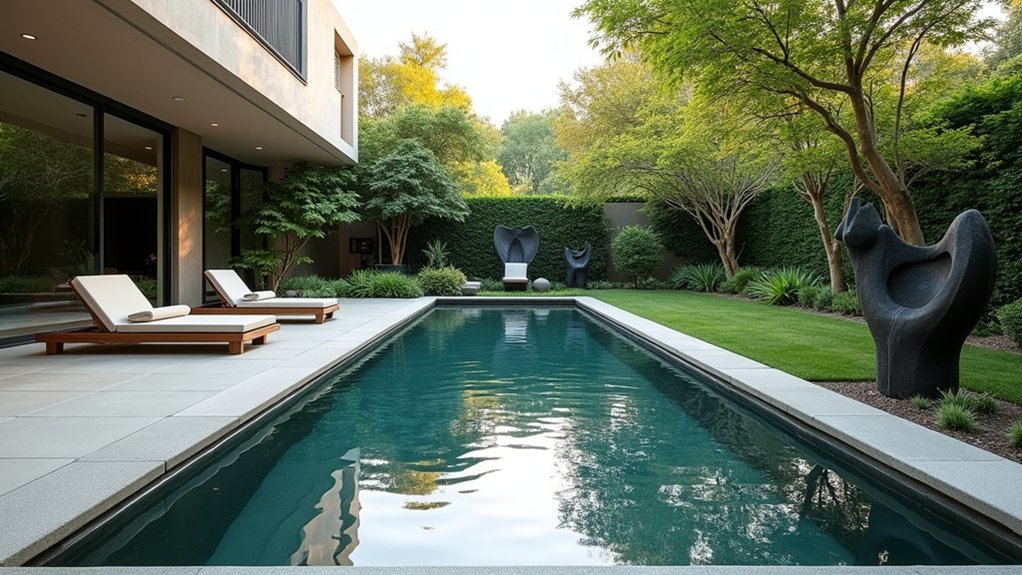 20 Contemporary Pool Design Ideas for Stylish Homes tranquil artistic outdoor elegance