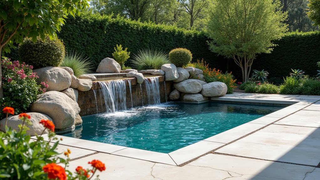 18 Plunge Pool Ideas for Small Yards With Big Impact tranquil backyard water oasis