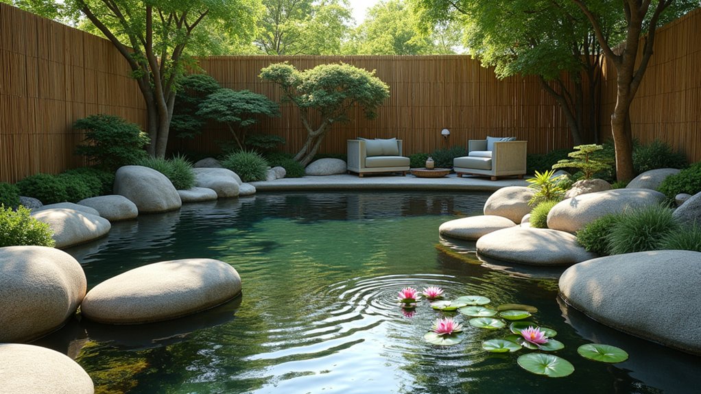 23 Natural Pool Design Ideas That Embrace Organic Beauty tranquil backyard zen oasis