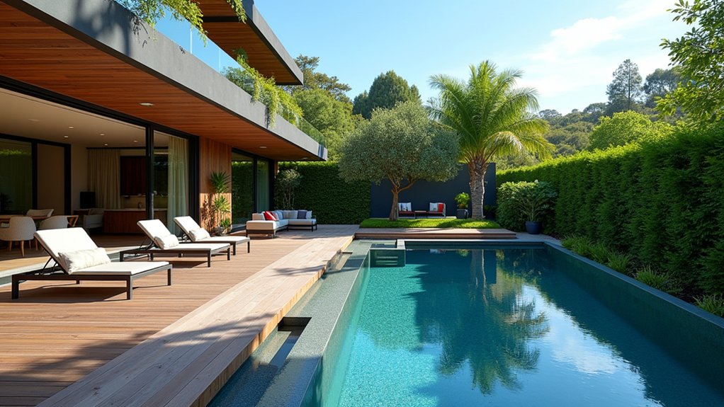 18 Beautiful Outdoor Pool Ideas for the Perfect Backyard Retreat tranquil elevated pool oasis