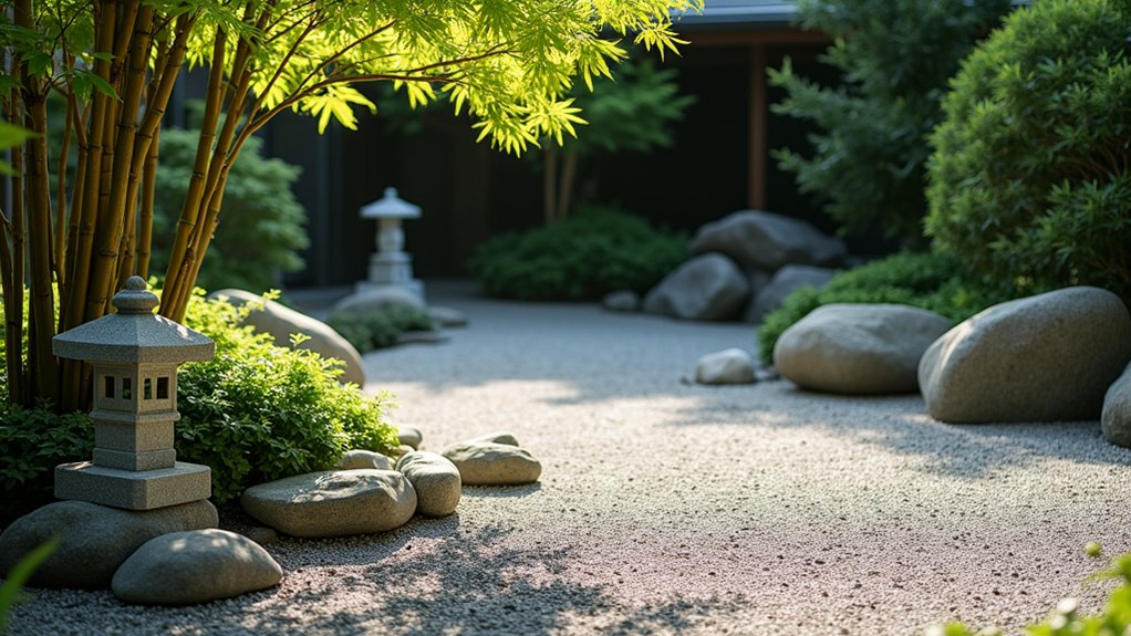 23 Serene Zen Pool Deck Ideas for a Tranquil Outdoor Retreat tranquil japanese rock garden