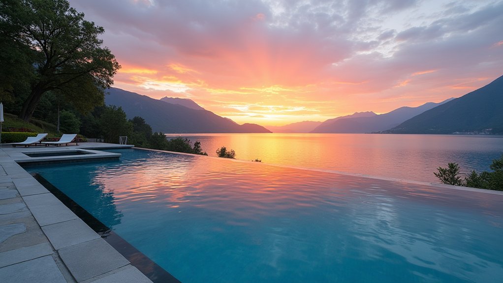 18 Infinity Pool Ideas With Views That Steal the Show tranquil lakeside luxury retreat