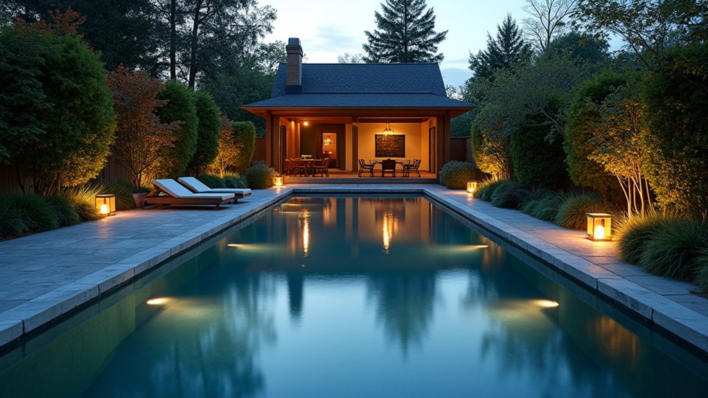 20 Gorgeous Small Backyard Pool Ideas for Compact Spaces tranquil reflective pool oasis