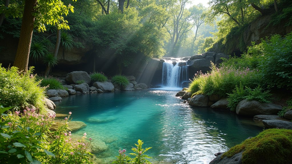 18 Natural Pool Ideas That Blend Seamlessly With Nature tranquil waterfall pool oasis