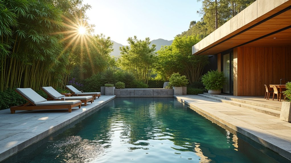 17 Gorgeous Pool Deck Ideas to Upgrade Your Outdoor Space tranquil zen inspired pool retreat