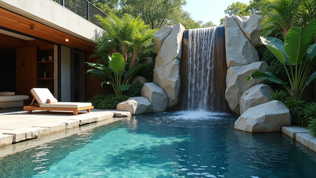 23 Modern Pool Design Ideas That Redefine Outdoor Living transformative pool waterfall designs