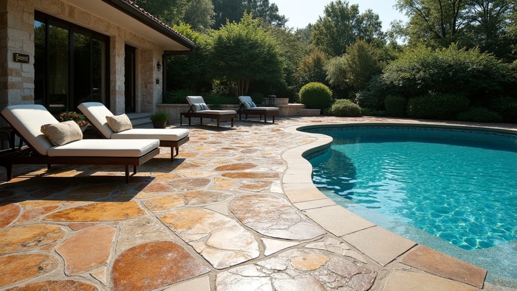 17 Creative Pool Deck Resurfacing Ideas for a Fresh New Look transformative stamped concrete designs