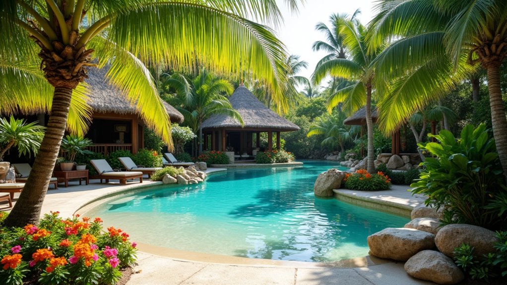 20 Resort Pool Ideas That Feel Like a Vacation at Home tropical oasis backyard retreat