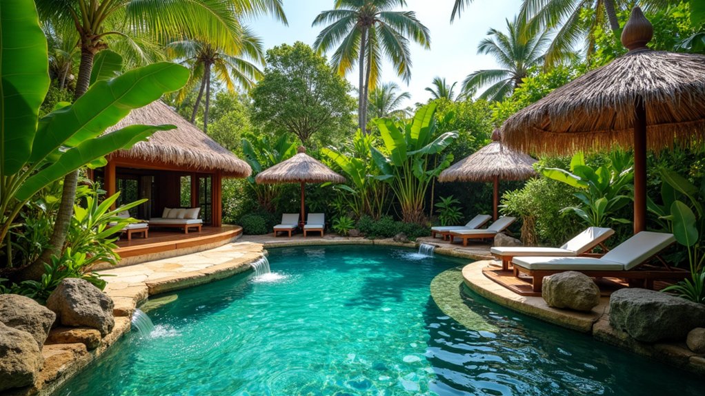18 Beautiful Pool Design Layouts That Just Make Sense tropical oasis backyard retreat