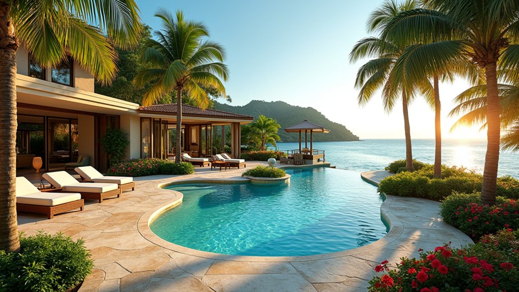 23 Inground Pool Design Ideas That Define Luxury Living tropical paradise backyard escape