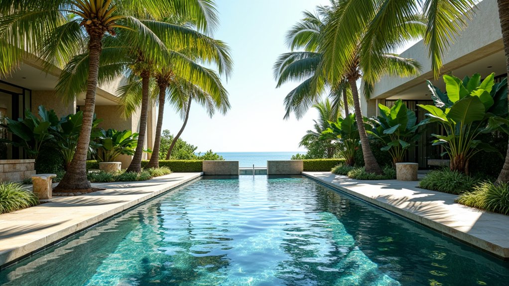 15 Modern Pool Designs That Wow With Style and Simplicity tropical paradise backyard oasis