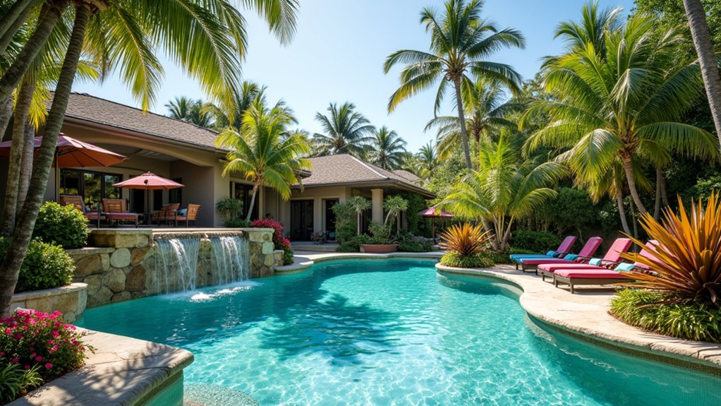 20 Classic Pool Design Ideas That Never Go Out of Style tropical paradise pool oasis