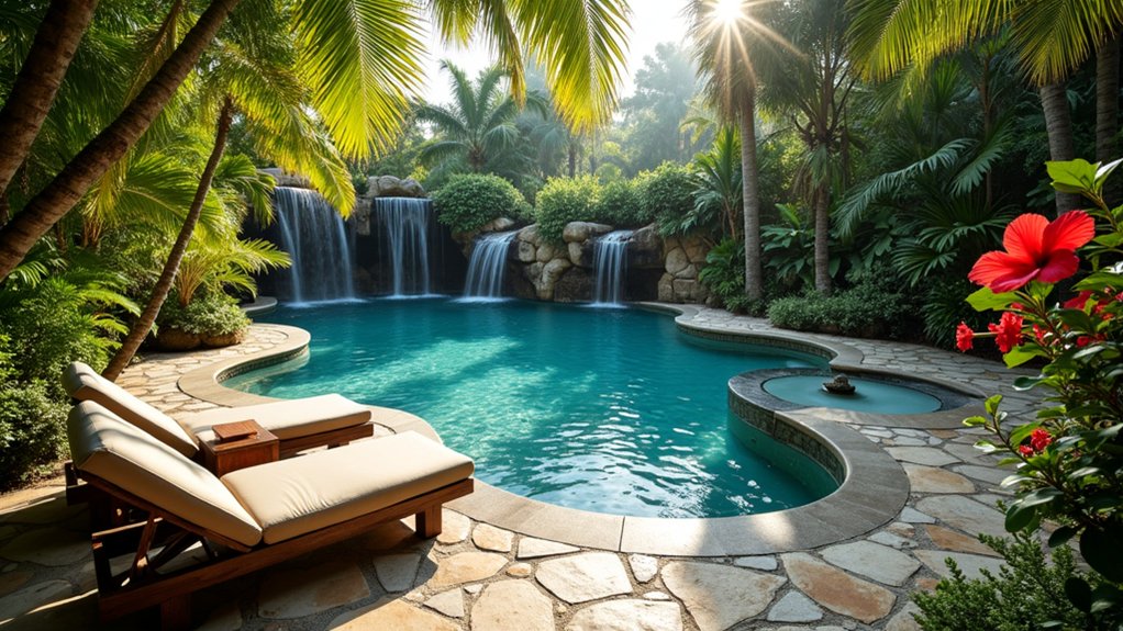 23 Inground Pool Design Ideas That Define Luxury Living tropical paradise retreat awaits