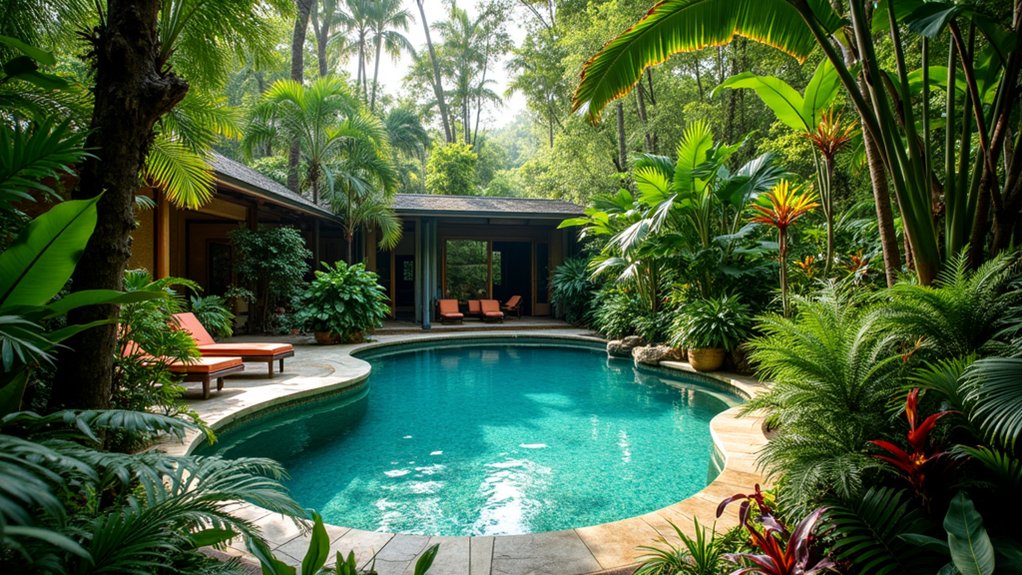 18 Kidney-Shaped Pool Design Ideas for Organic Appeal tropical poolside paradise retreat