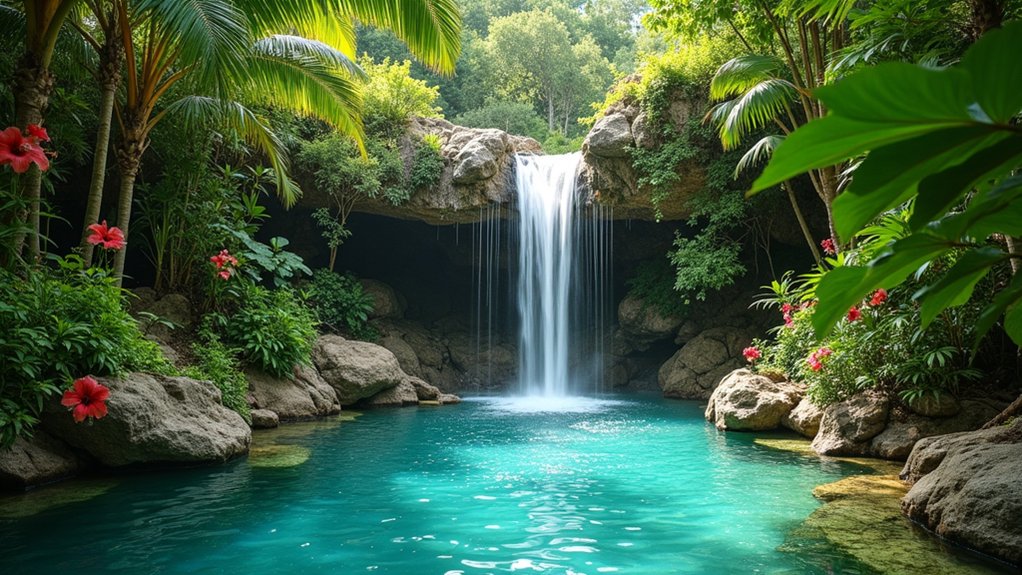 15 Unique Pool Ideas to Make Your Backyard Stand Out tropical waterfall pool retreat
