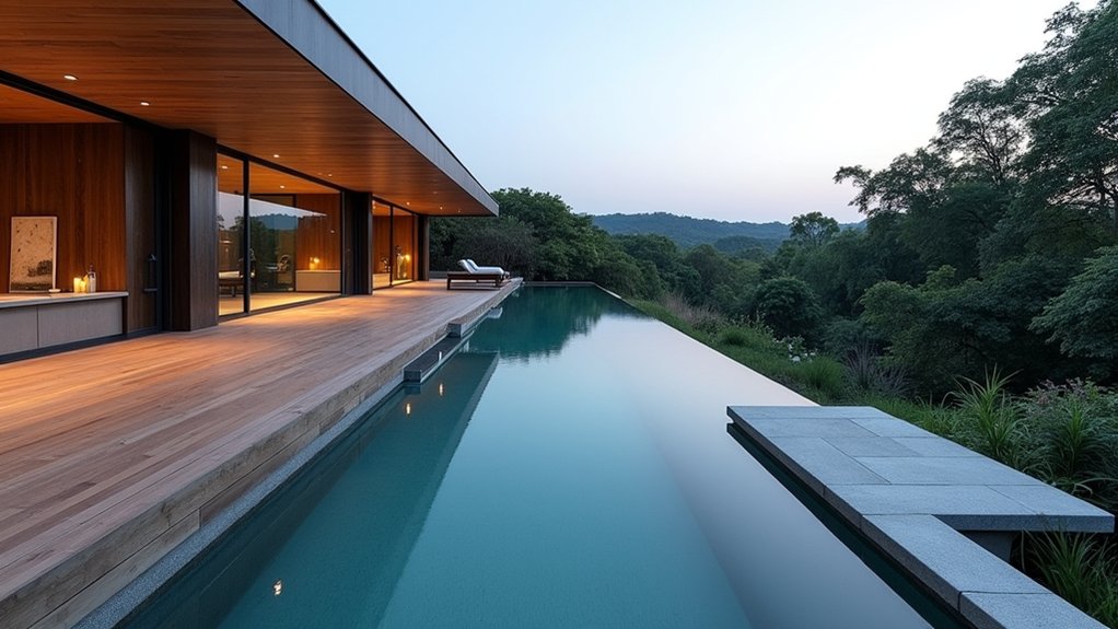 23 Sleek Pool Ideas With Zero Edge Effects That Impress unified outdoor living space