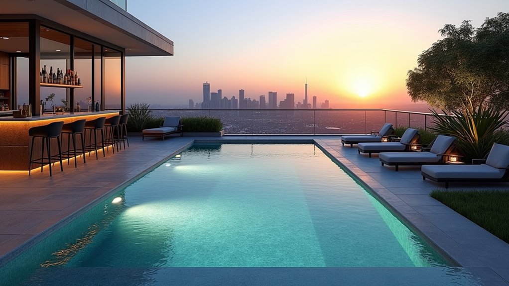 23 Luxury Pool Ideas That Turn Your Backyard Into a Resort urban oasis with tranquility