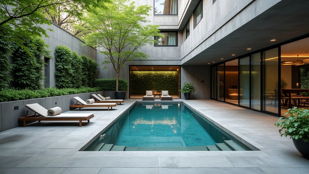 15 Modern Pool Designs That Wow With Style and Simplicity urban oasis with vibrancy