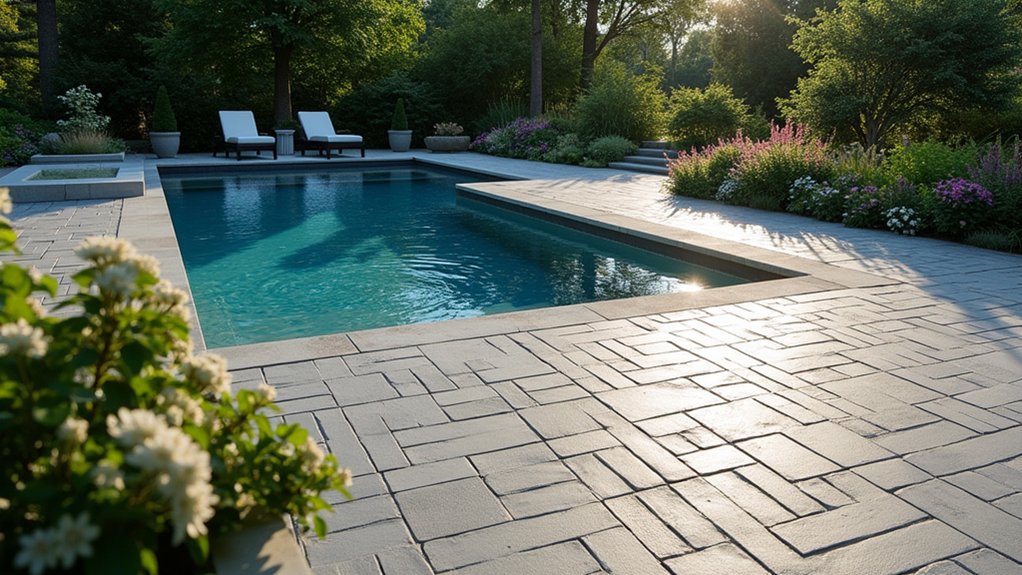 21 Elegant Pool Deck Pavers That Add Texture and Style versatile modern pool pavers