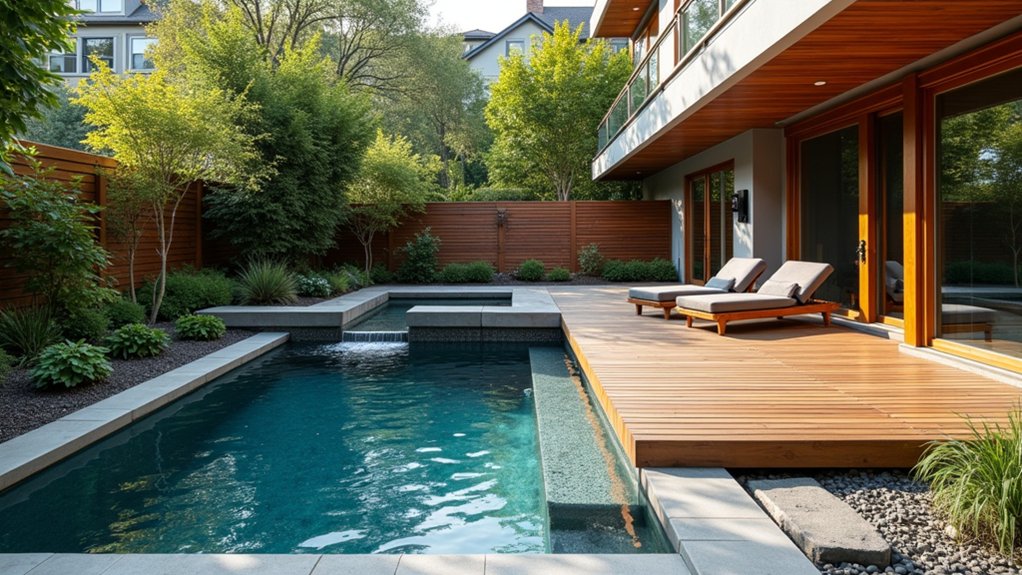 15 Clever Pool Ideas for Small Yards That Maximize Space versatile pool deck oasis
