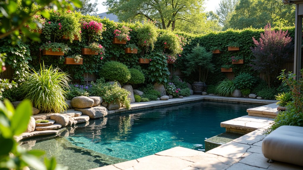 18 Budget-Savvy Stock Tank Pool Landscape Ideas That Pack a Punch vertical gardens for privacy