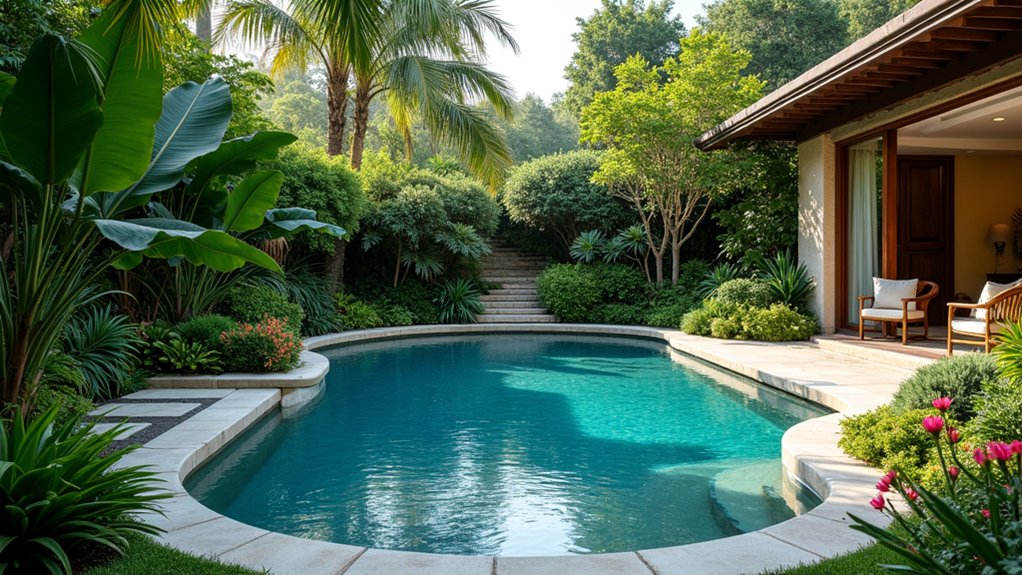23 Oval Pool Design Ideas That Flow Beautifully in Any Yard vibrant oasis garden escape