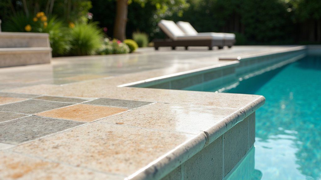 23 Tough Pool Deck Coating Ideas That Stand Up to the Elements vibrant textured pool elegance
