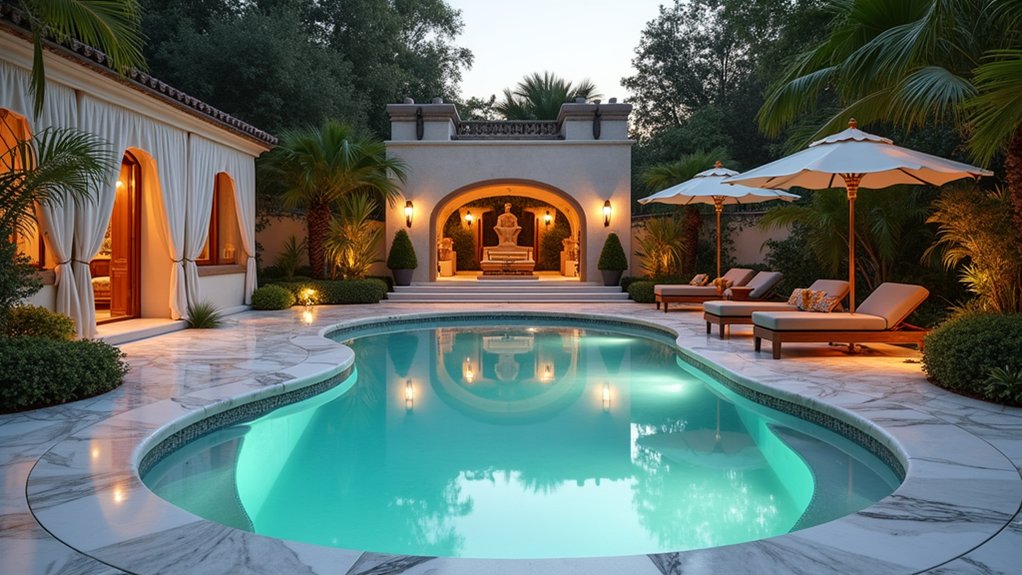 18 Stunning Backyard Pool Ideas to Transform Your Outdoor Space vintage hollywood pool oasis