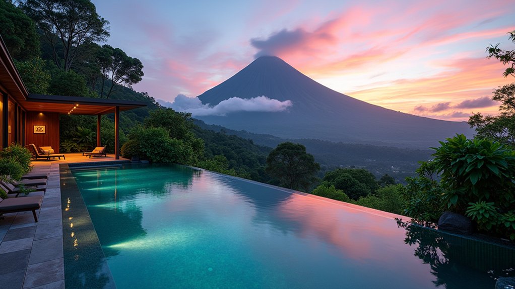 18 Infinity Pool Ideas With Views That Steal the Show volcano view infinity pool